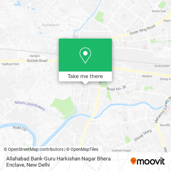 Allahabad Bank-Guru Harkishan Nagar Bhera Enclave map