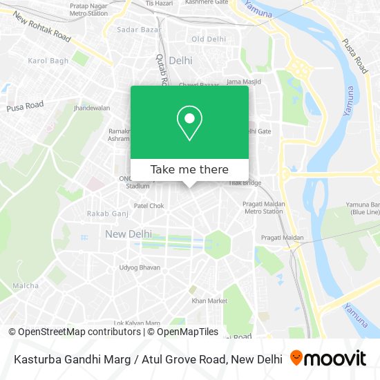 Kasturba Gandhi Marg / Atul Grove Road map