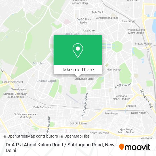 Dr A P J Abdul Kalam Road / Safdarjung Road map