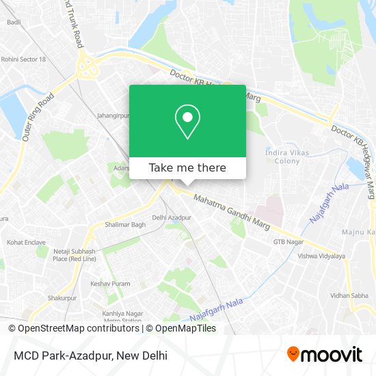 MCD Park-Azadpur map