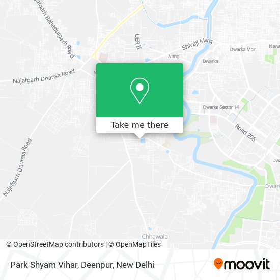 Park Shyam Vihar, Deenpur map