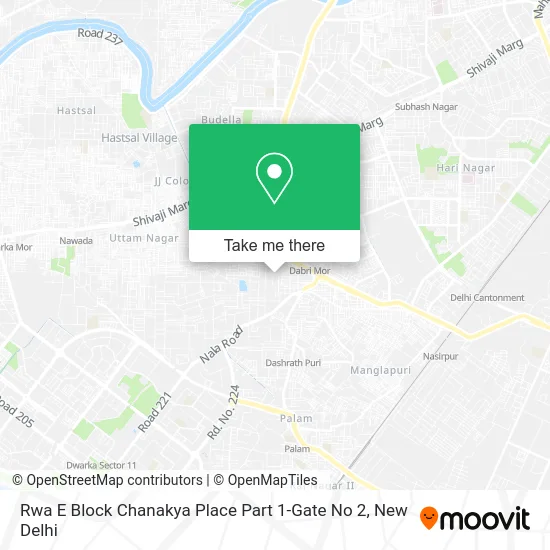 Rwa E Block Chanakya Place Part 1-Gate No 2 map