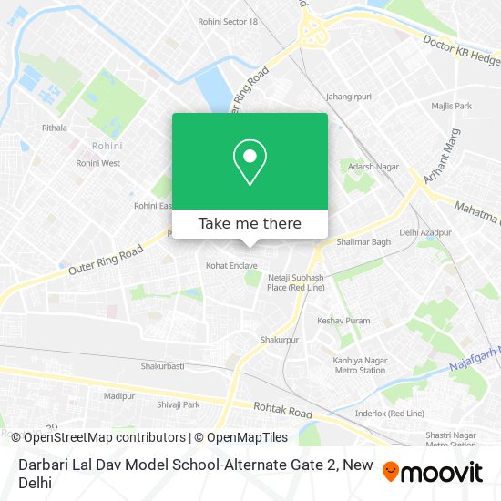 Darbari Lal Dav Model School-Alternate Gate 2 map