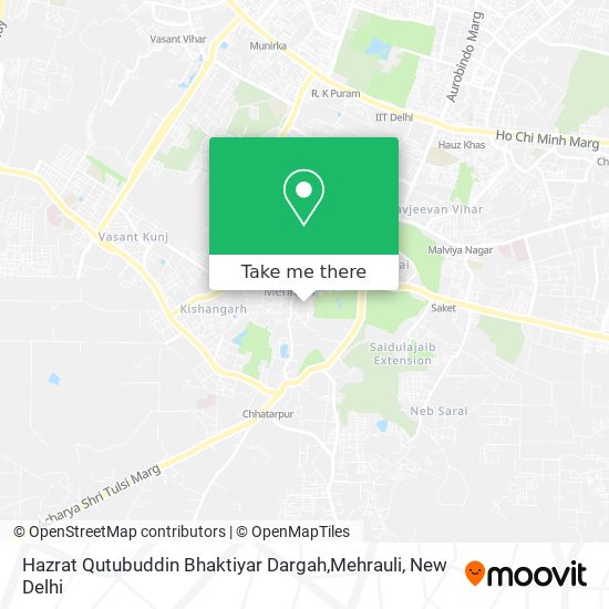 Hazrat Qutubuddin Bhaktiyar Dargah,Mehrauli map
