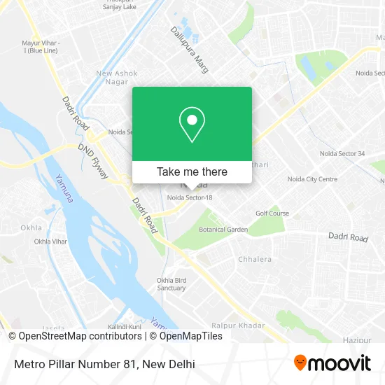 Metro Pillar Number 81 map