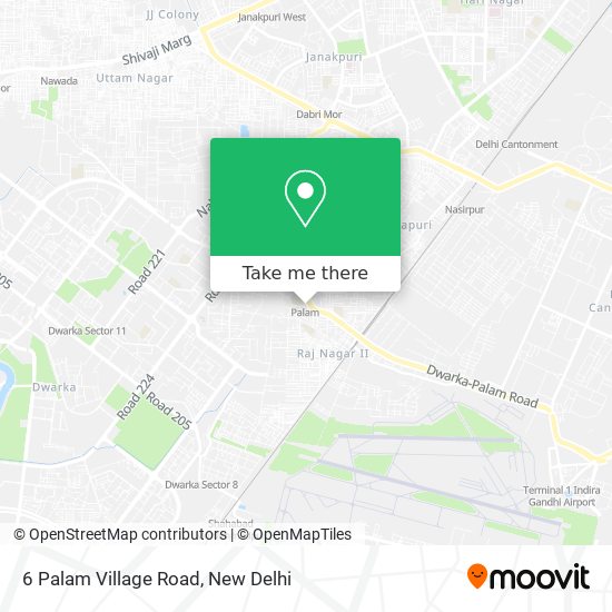 6 Palam Village Road map