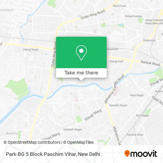 Park-BG 5 Block Paschim Vihar map