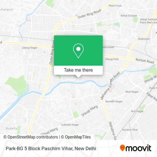 Park-BG 5 Block Paschim Vihar map