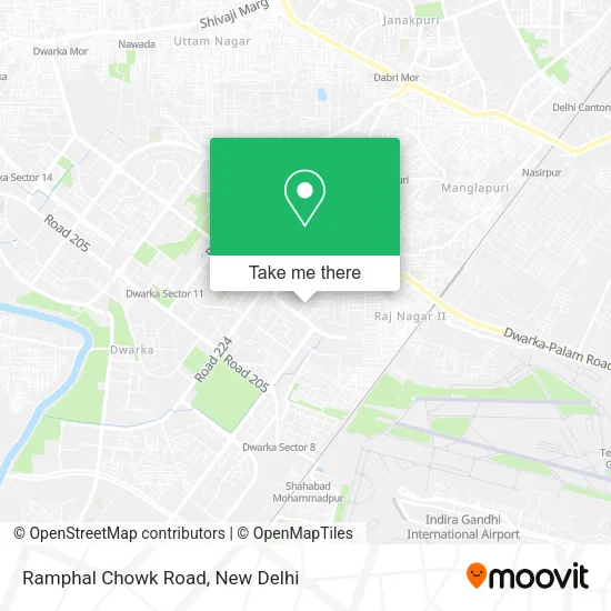 Ramphal Chowk Road map