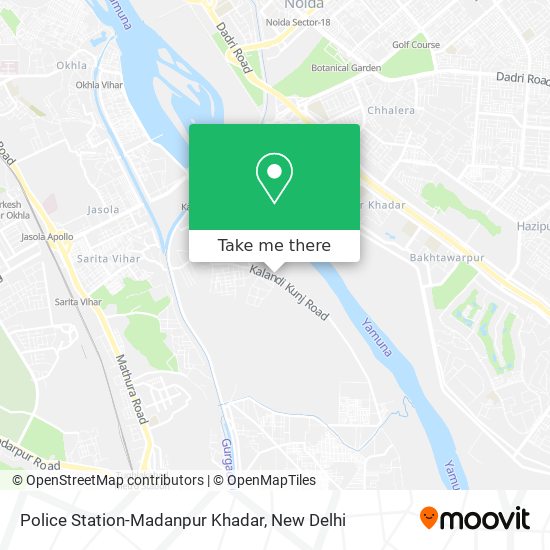 Police Station-Madanpur Khadar map