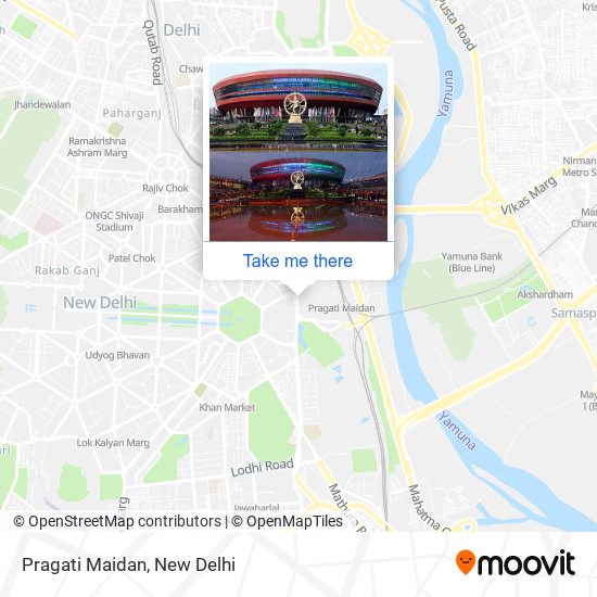 Pragati Maidan map