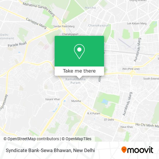 Syndicate Bank-Sewa Bhawan map