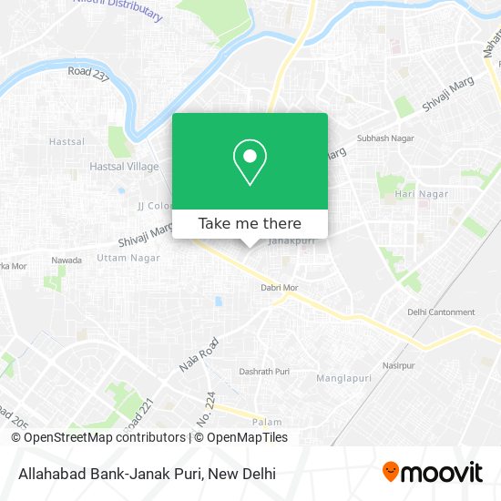 Allahabad Bank-Janak Puri map