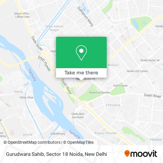 Gurudwara Sahib, Sector 18 Noida map