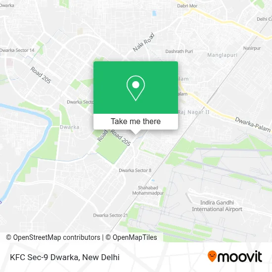 KFC Sec-9 Dwarka map