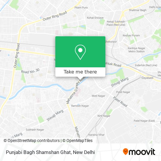 Punjabi Bagh Shamshan Ghat map