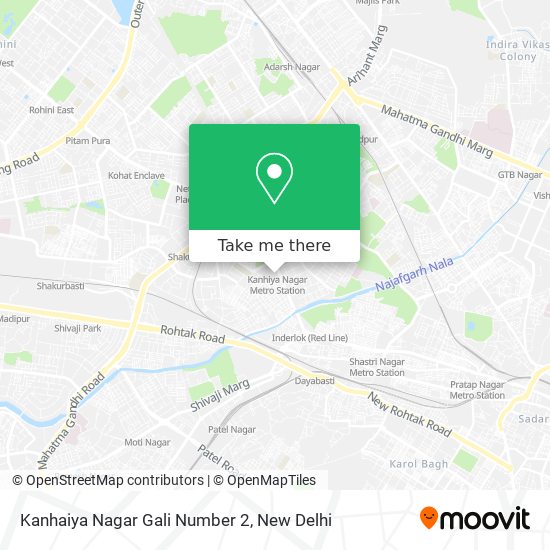 Kanhaiya Nagar Gali Number 2 map