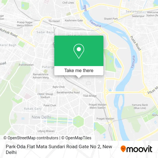 Park-Dda Flat Mata Sundari Road Gate No 2 map