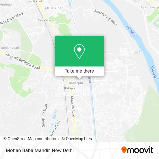 Mohan Baba Mandir map