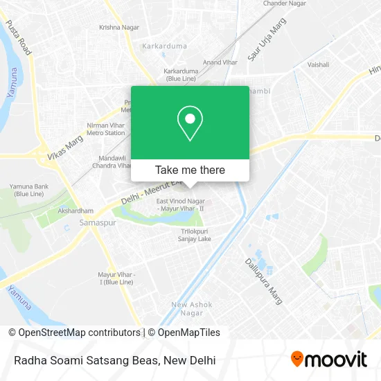 Radha Soami Satsang Beas map
