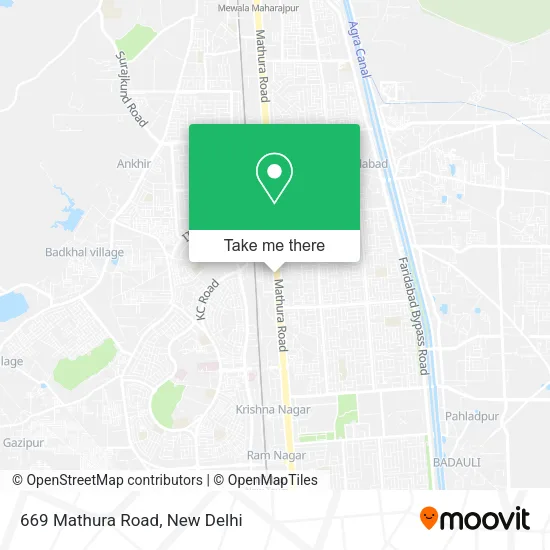 669 Mathura Road map