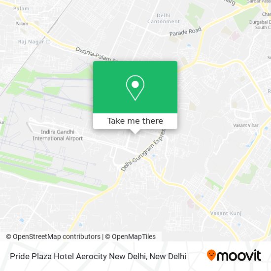 Pride Plaza Hotel Aerocity New Delhi map
