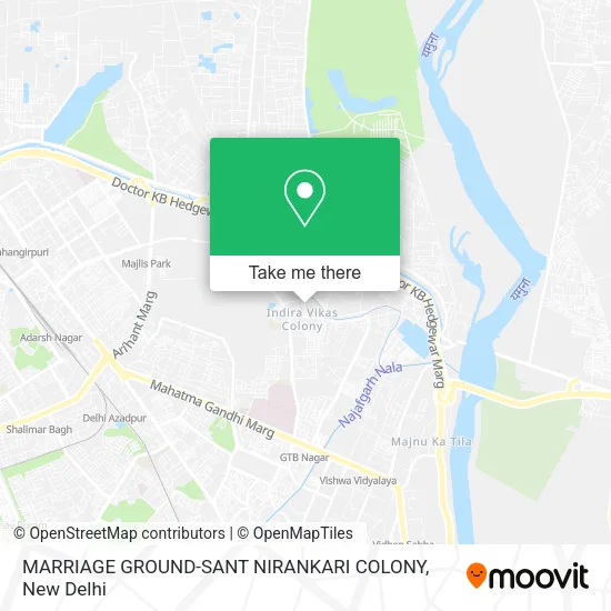 MARRIAGE GROUND-SANT NIRANKARI COLONY map