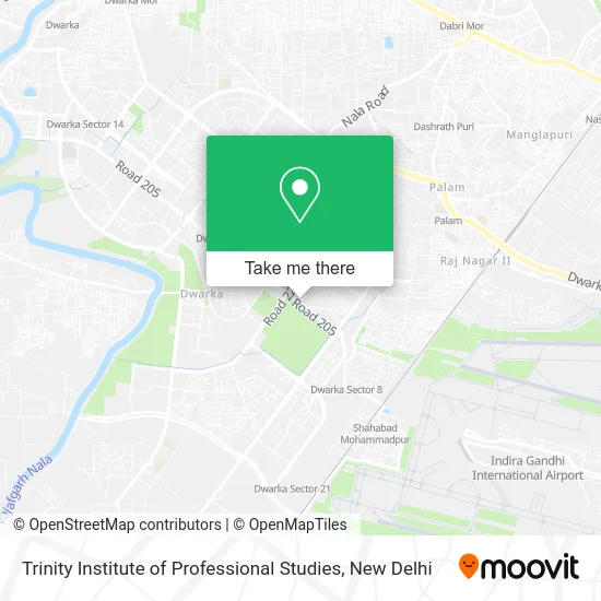 Trinity Institute of Professional Studies map