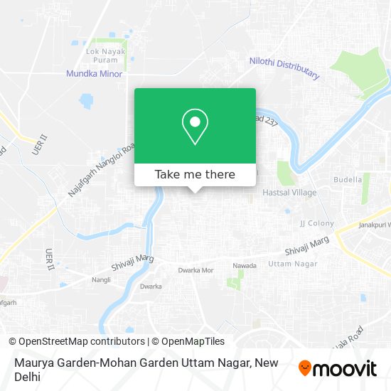 Maurya Garden-Mohan Garden Uttam Nagar map