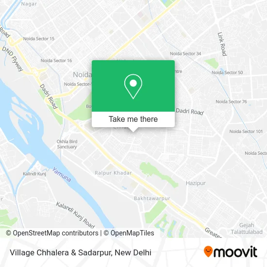 Village Chhalera & Sadarpur map