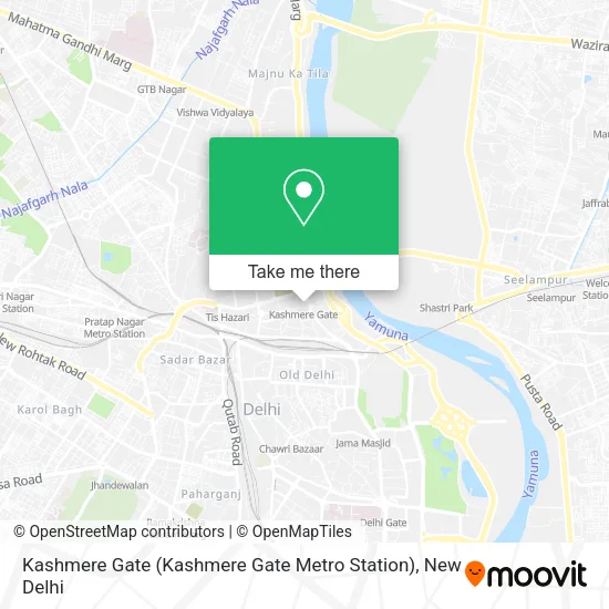 Kashmere Gate (Kashmere Gate Metro Station) map