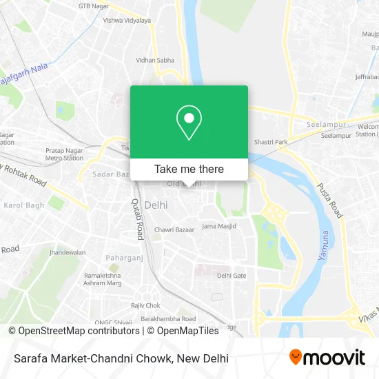 Sarafa Market-Chandni Chowk map
