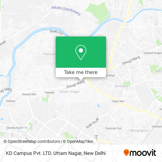 KD Campus Pvt. LTD. Uttam Nagar map