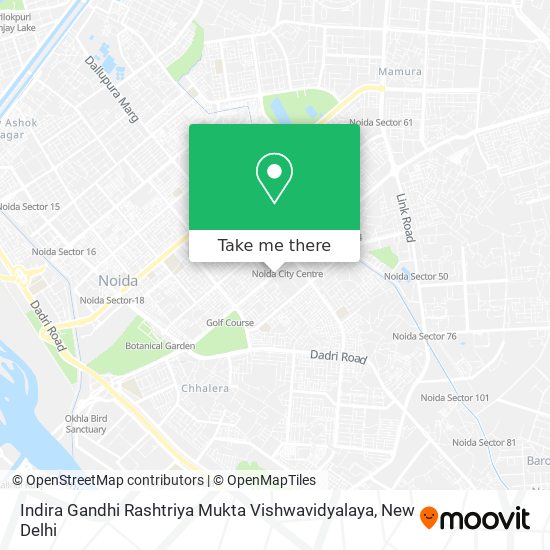 Indira Gandhi Rashtriya Mukta Vishwavidyalaya map