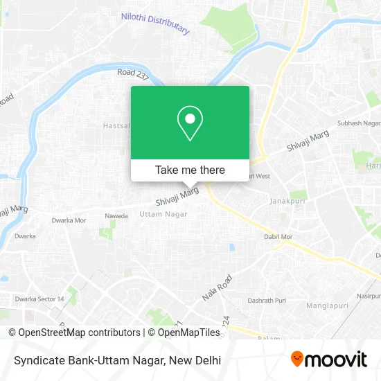 Syndicate Bank-Uttam Nagar map