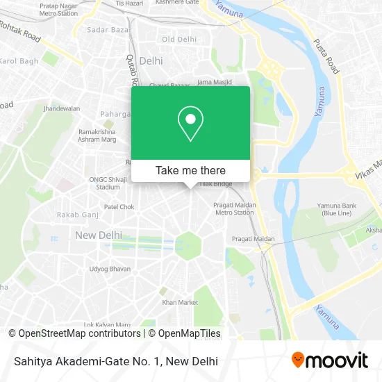 Sahitya Akademi-Gate No 1 map