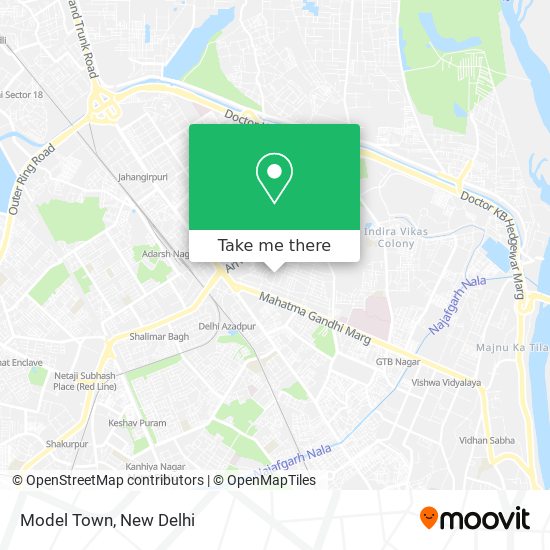 Model Town map