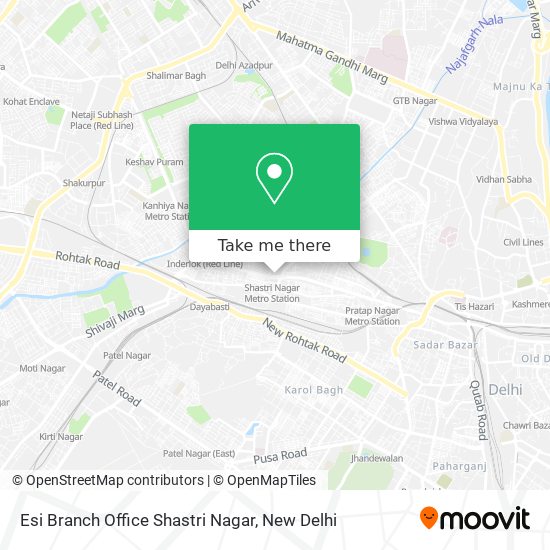 Esi Branch Office Shastri Nagar map
