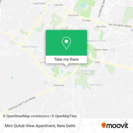 Mini Qutub View Apartment map