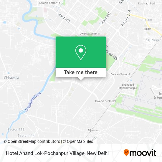 Hotel Anand Lok-Pochanpur Village map