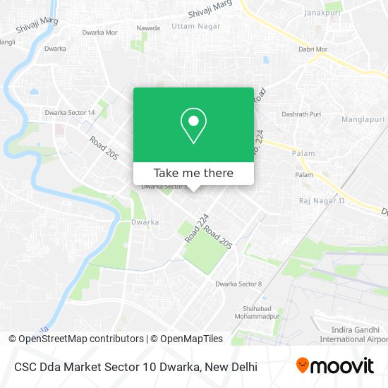 CSC Dda Market Sector 10 Dwarka map