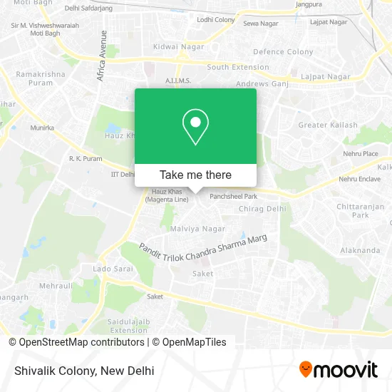 Shivalik Colony map