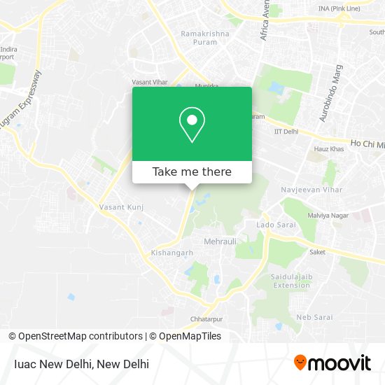 Iuac New Delhi map