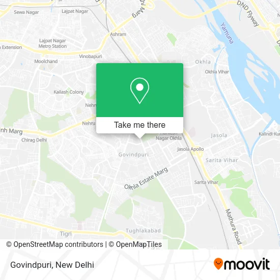 Govindpuri map