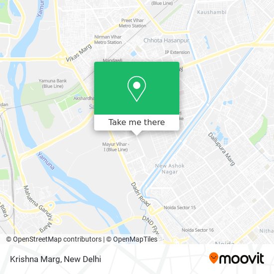 Krishna Marg map