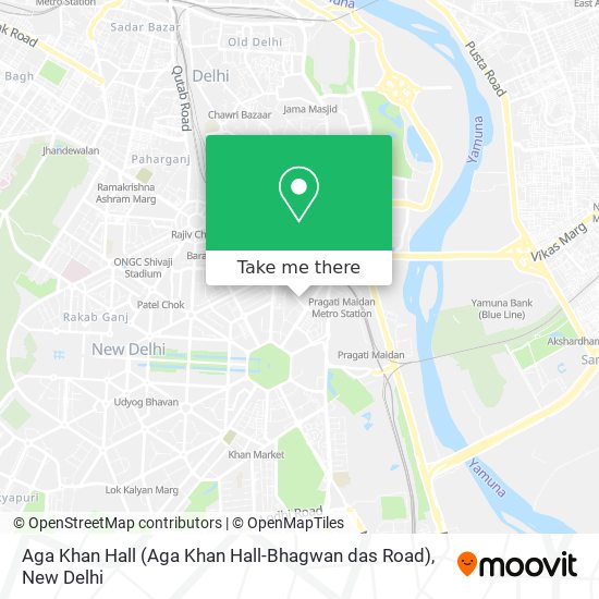 Aga Khan Hall (Aga Khan Hall-Bhagwan das Road) map