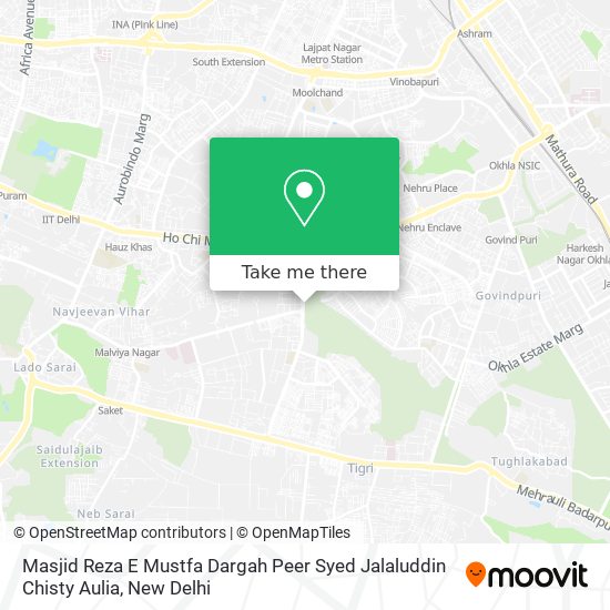 Masjid Reza E Mustfa Dargah Peer Syed Jalaluddin Chisty Aulia map
