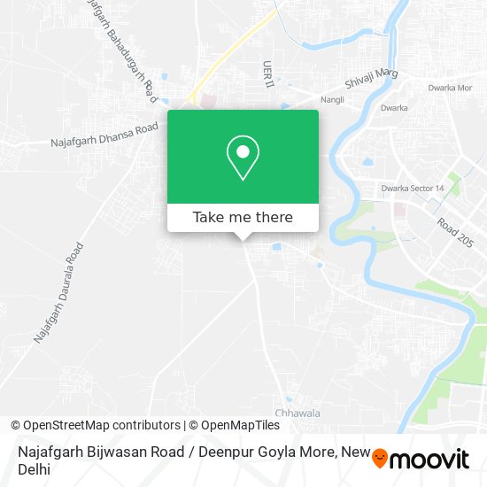 Najafgarh Bijwasan Road / Deenpur Goyla More map