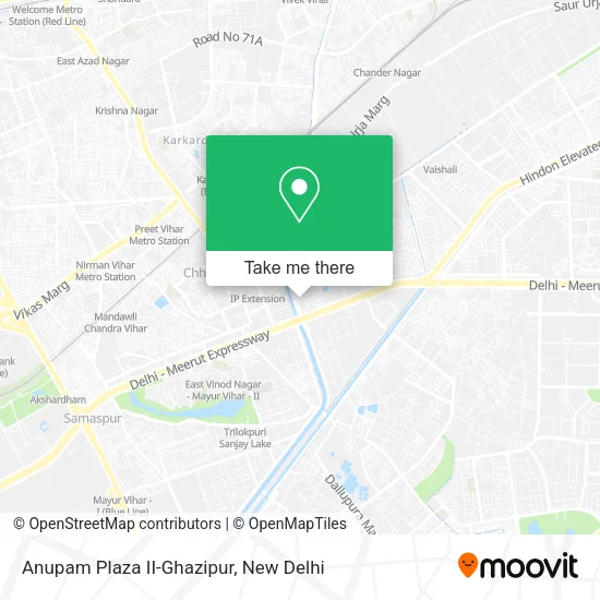 Anupam Plaza II-Ghazipur map