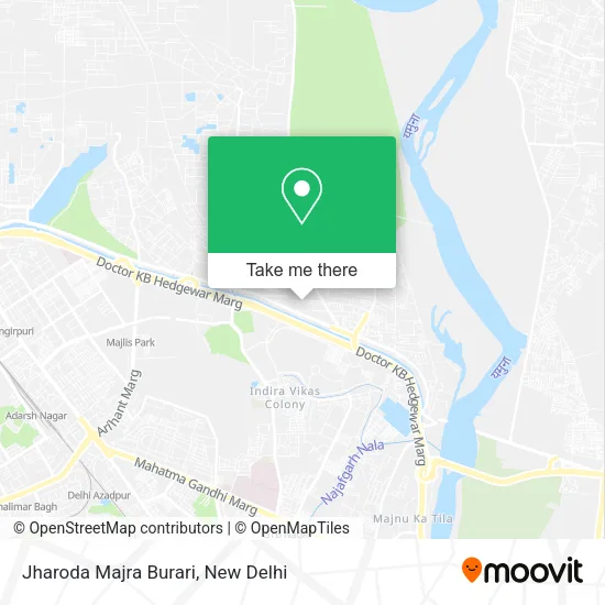 Jharoda Majra Burari map